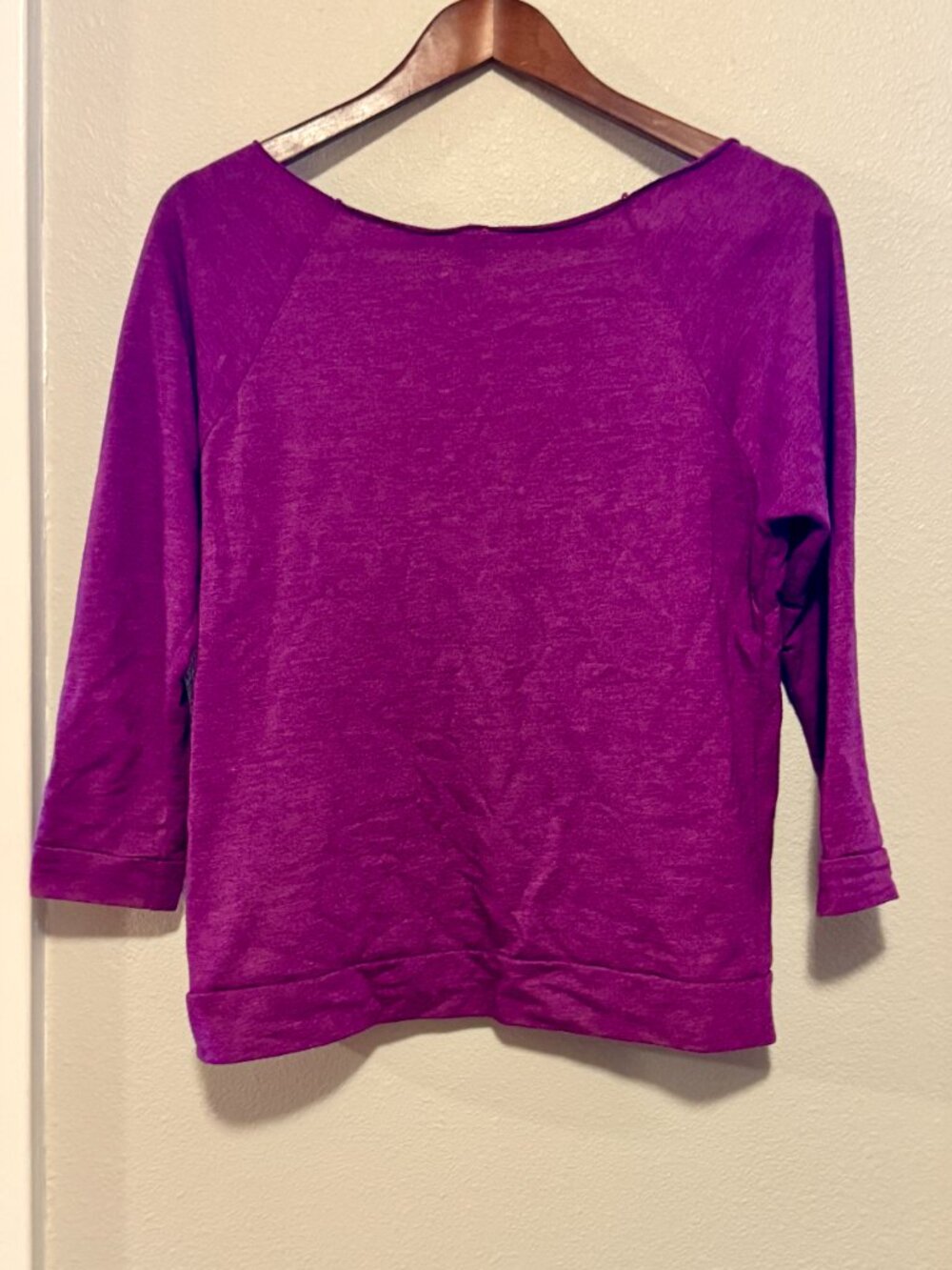 Next Level Apparel Purple Sea Unicorn Hippocampus Off Shoulder Sweatshirt Small - Picture 2 of 4
